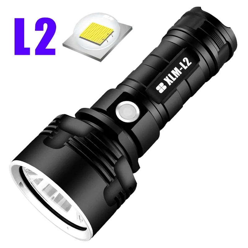 SHEN Ultra Powerful LED Flashlight: USB Rechargeable, Waterproof, Linterna